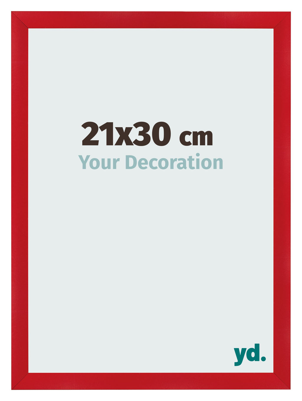 Photo Frame 21x30cm Red MDF Pisa Front Size | Yourdecoration.com