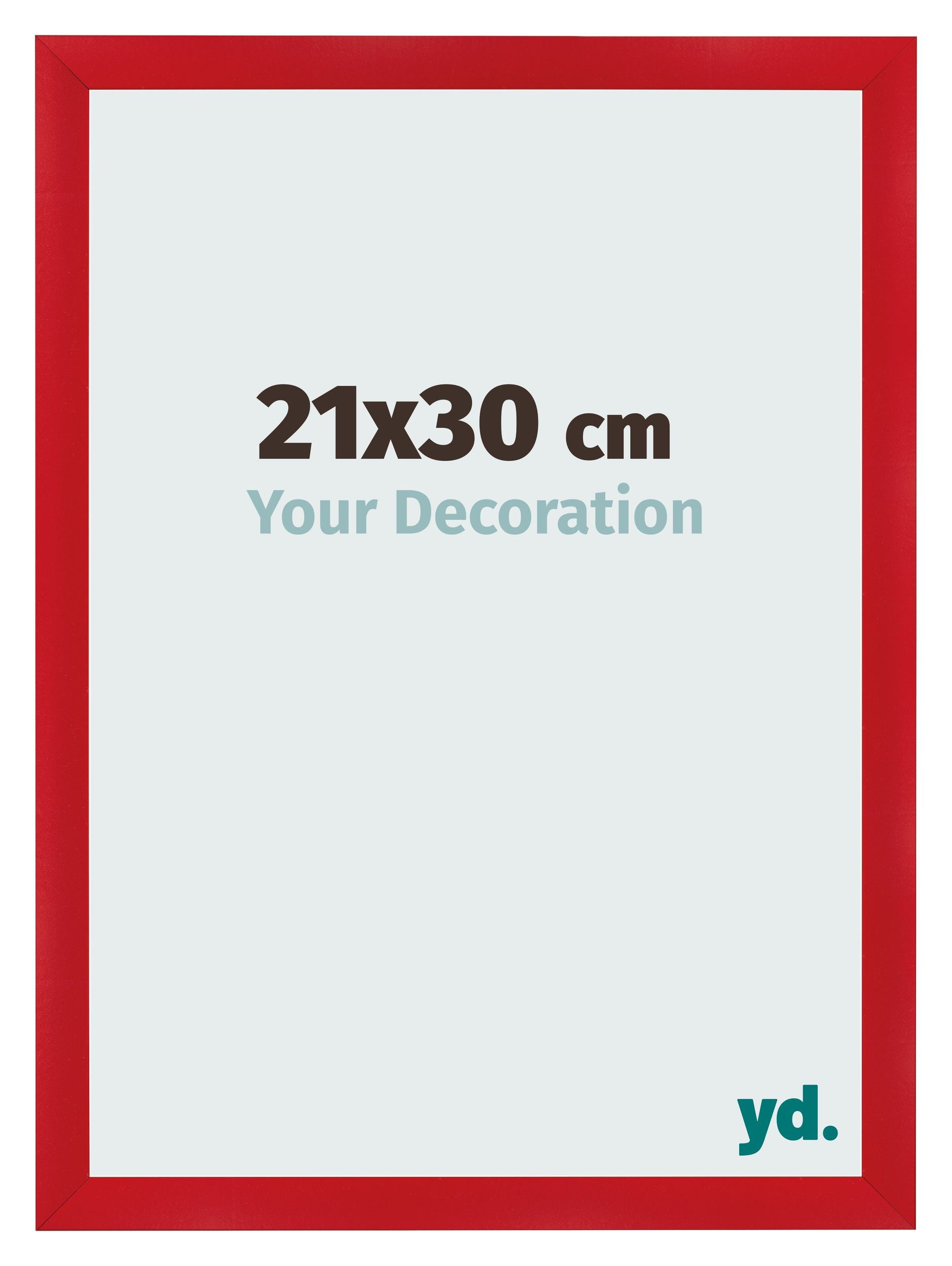 Photo Frame 21x30cm Red MDF Pisa Front Size | Yourdecoration.com