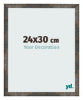 Photo Frame 24x30 cm Oxidized Metal MDF Bologna Front Size | Yourdecoration.com