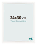 Photo Frame 24x30 cm White High Gloss MDF Bologna Front Size | Yourdecoration.com