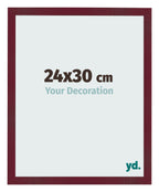 Photo Frame 24x30 cm Wine Red Swept MDF Bologna Front Size | Yourdecoration.com