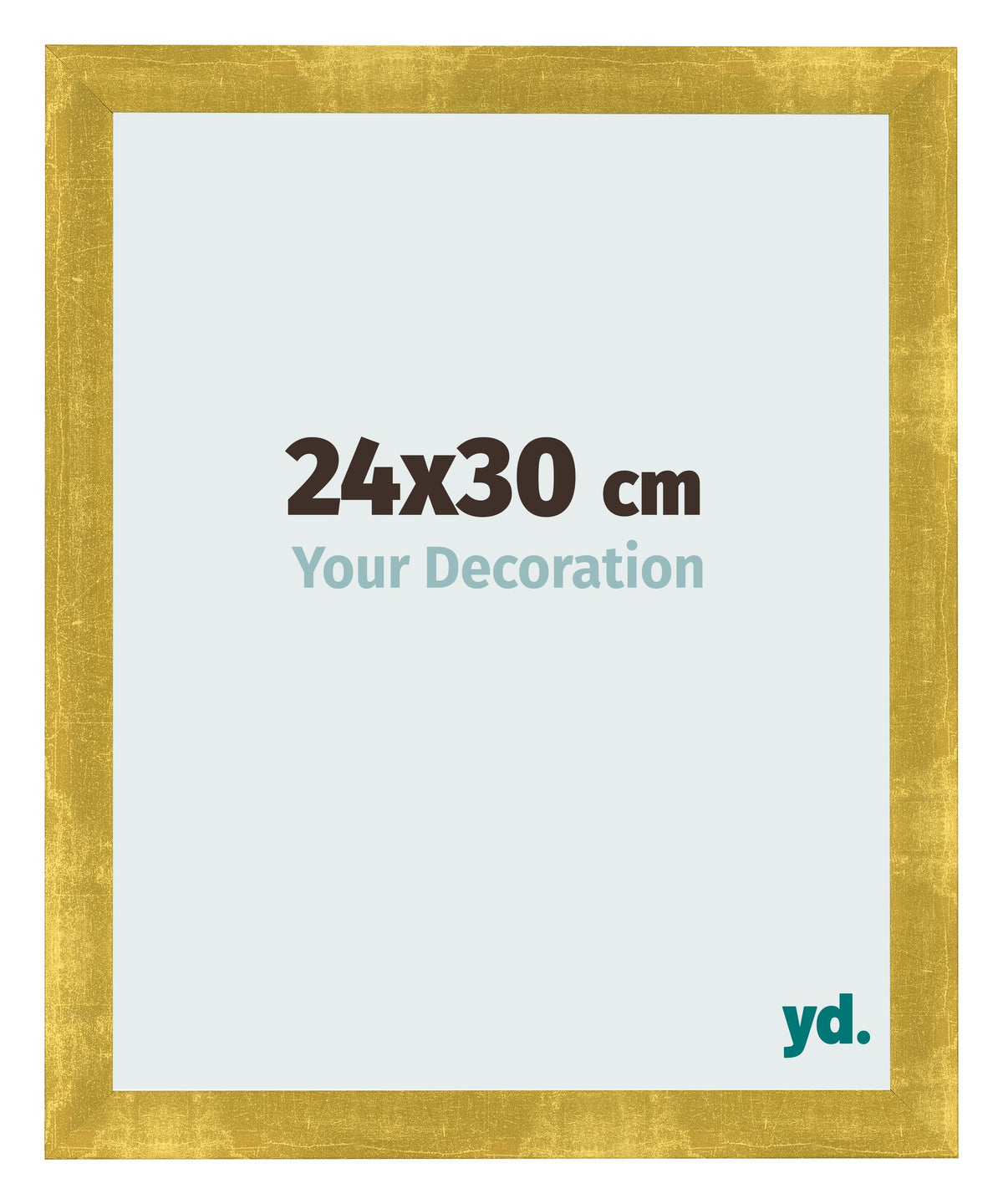 Photo Frame 24x30cm Gold Vintage MDF Pisa Front Size | Yourdecoration.com