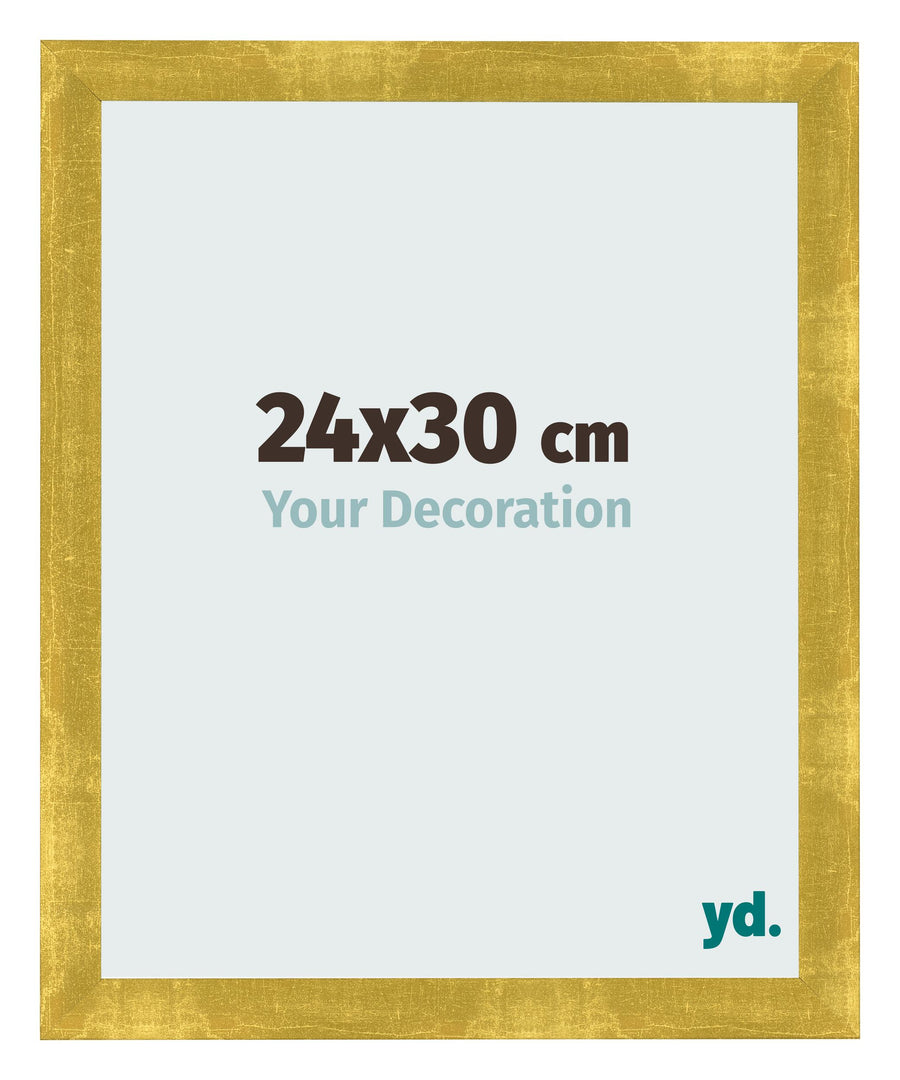 Photo Frame 24x30cm Gold Vintage MDF Pisa Front Size | Yourdecoration.com