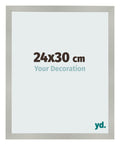 Photo Frame 24x30cm Silver Matte MDF Bologna Front Size | Yourdecoration.com