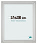 Photo Frame 24x30cm Silver Matte MDF Lazio Front Size | Yourdecoration.com