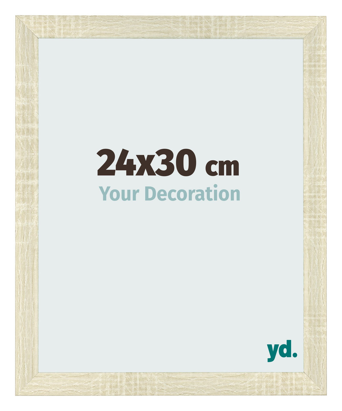Photo Frame 24x30cm Sonoma Oak MDF Pisa Front Size | Yourdecoration.com