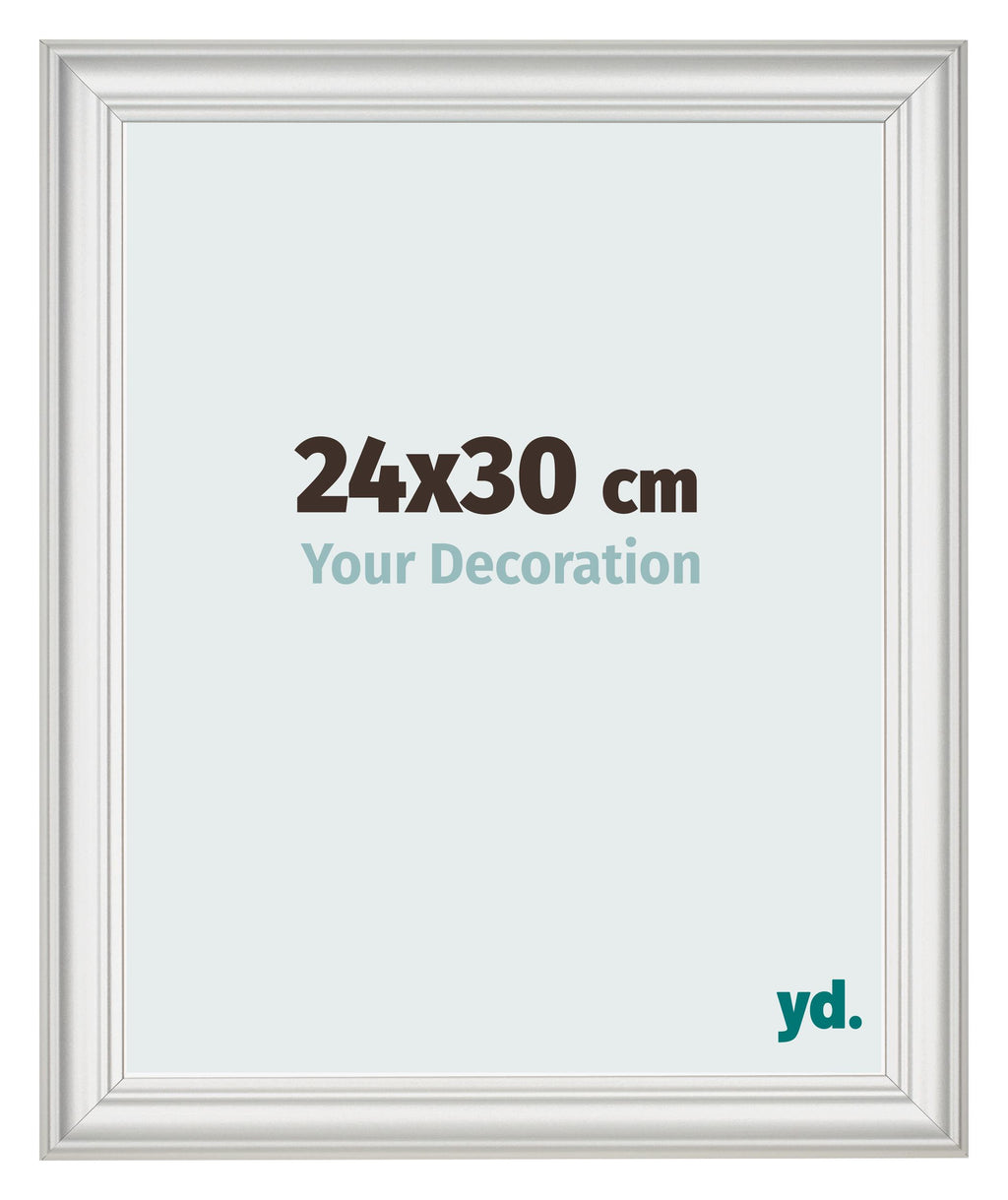 Photo Frame 24x30cm White Swept MDF Lazio Front Size | Yourdecoration.com