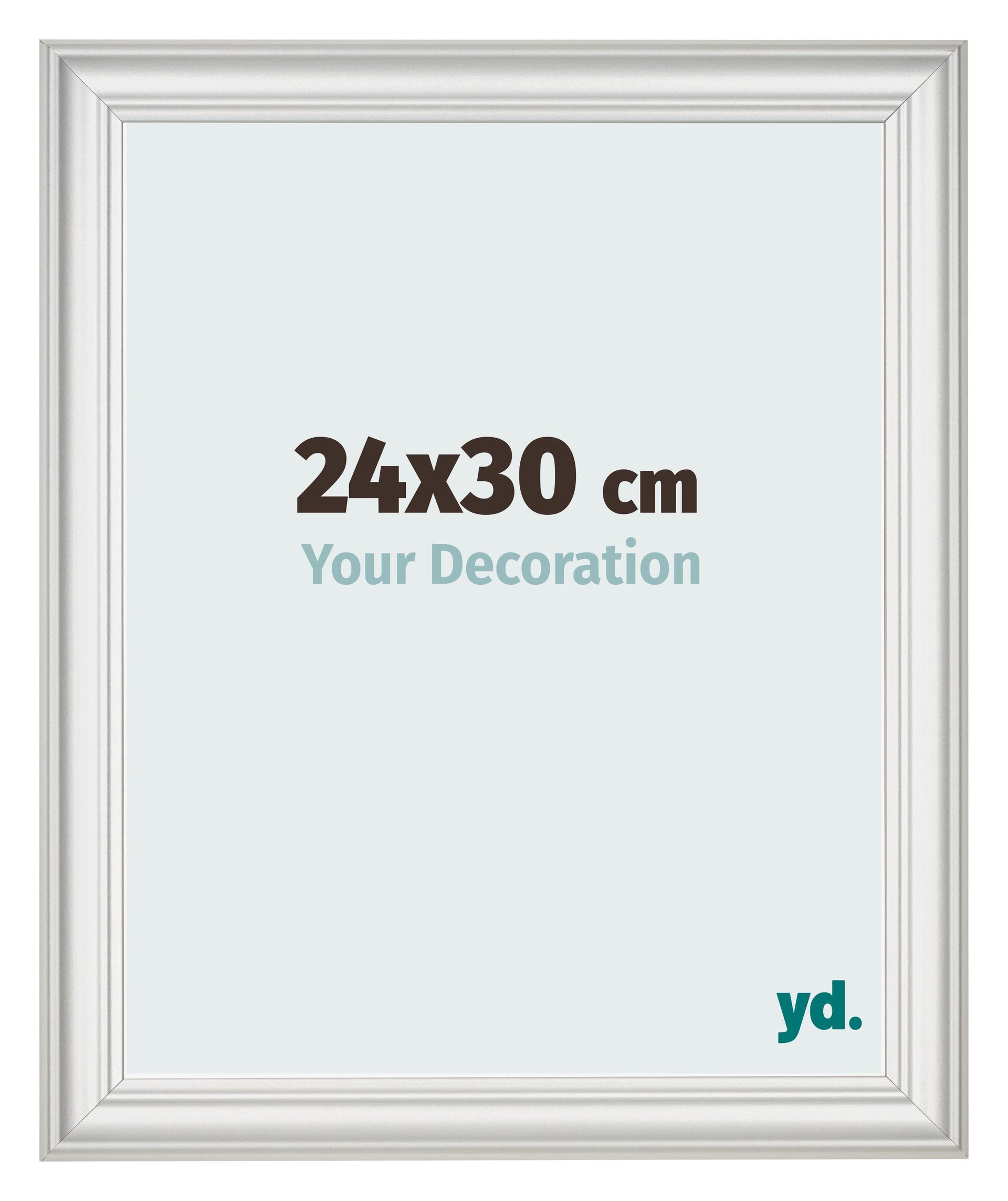 Photo Frame 24x30cm White Swept MDF Lazio Front Size | Yourdecoration.com