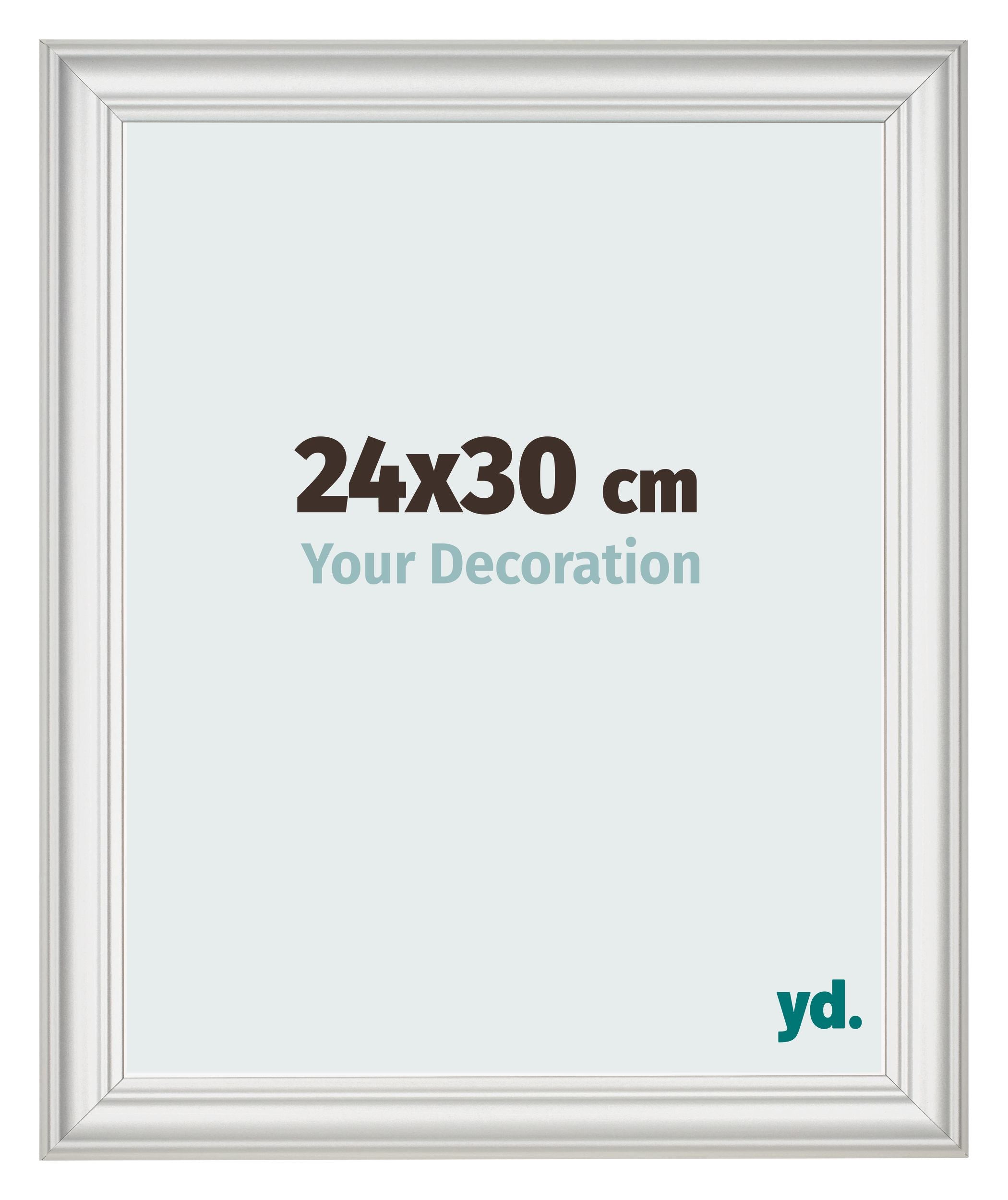 Photo Frame 24x30cm White Swept MDF Lazio Front Size | Yourdecoration.com