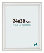 Photo Frame 24x30cm White Swept MDF Lazio Front Size | Yourdecoration.com