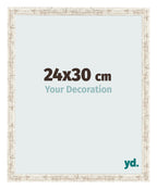Photo Frame 24x30cm White Vintage MDF Bologna Front Size | Yourdecoration.com