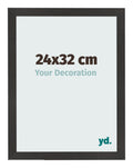Photo Frame 24x32 cm Black Matte MDF Bologna Front Size | Yourdecoration.com