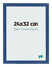 Photo Frame 24x32 cm Dark Blue MDF Bologna Front Size | Yourdecoration.com