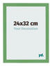 Photo Frame 24x32 cm Green MDF Bologna Front Size | Yourdecoration.com