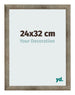 Photo Frame 24x32 cm Metal Vintage MDF Bologna Front Size | Yourdecoration.com