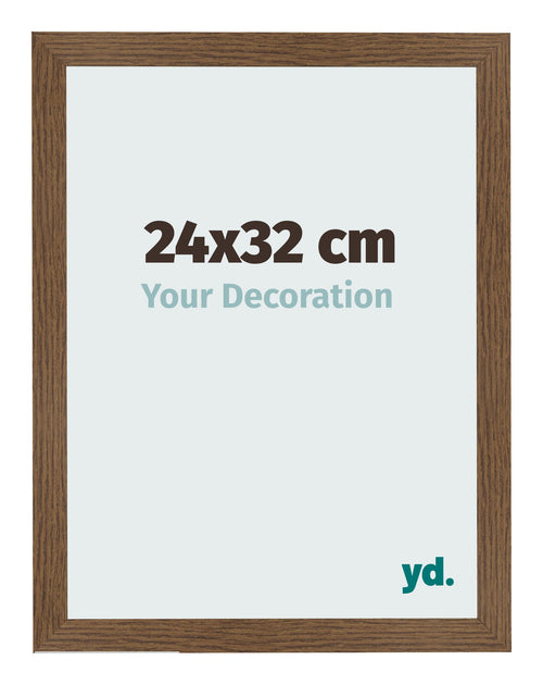 Photo Frame 24x32 cm Oak Rustic MDF Bologna Front Size | Yourdecoration.com