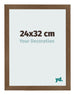Photo Frame 24x32 cm Oak Rustic MDF Bologna Front Size | Yourdecoration.com