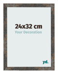 Photo Frame 24x32 cm Oxidized Metal MDF Bologna Front Size | Yourdecoration.com