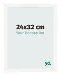 Photo Frame 24x32 cm White High Gloss MDF Bologna Front Size | Yourdecoration.com