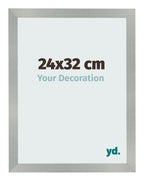 Photo Frame 24x32cm Aluminum Brushed MDF Bologna Front Size | Yourdecoration.com