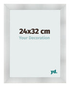 Photo Frame 24x32cm Aluminum Brushed MDF Pisa Front Size | Yourdecoration.com