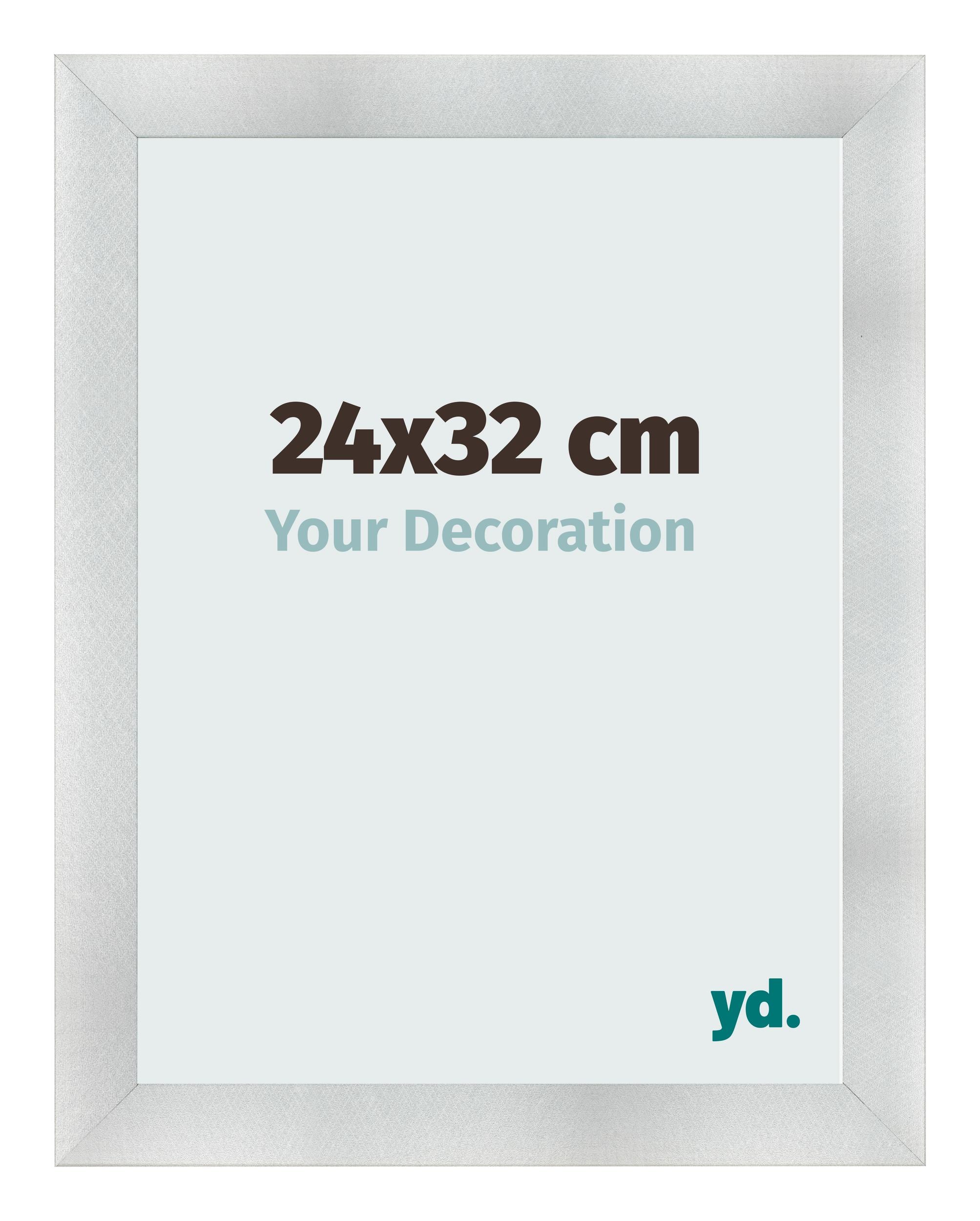 Photo Frame 24x32cm Aluminum Brushed MDF Pisa Front Size | Yourdecoration.com