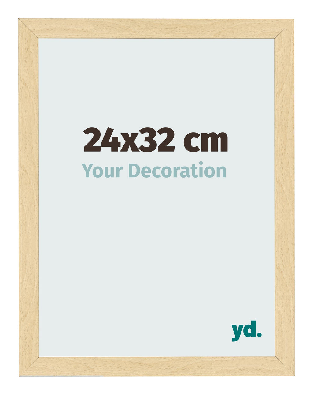 Photo Frame 24x32cm Beech Design MDF Bologna Front Size | Yourdecoration.com