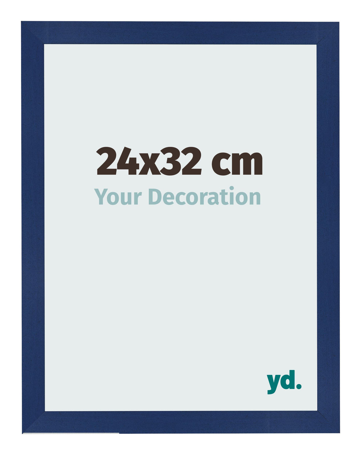 Photo Frame 24x32cm Dark Blue Swept MDF Bologna Front Size | Yourdecoration.com