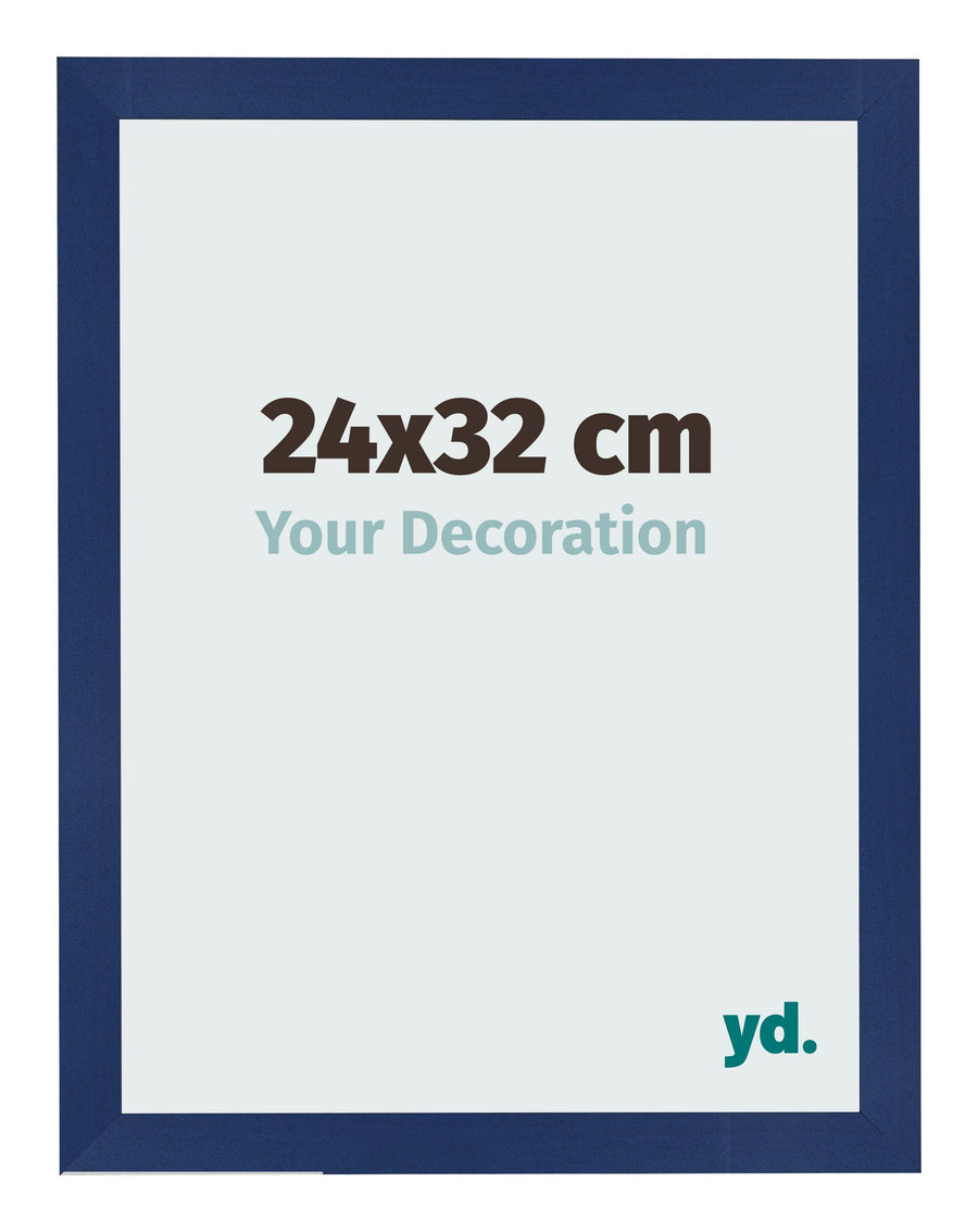 Photo Frame 24x32cm Dark Blue Swept MDF Bologna Front Size | Yourdecoration.com