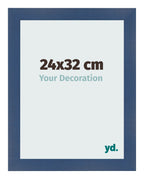 Photo Frame 24x32cm Dark Blue Swept MDF Pisa Front Size | Yourdecoration.com
