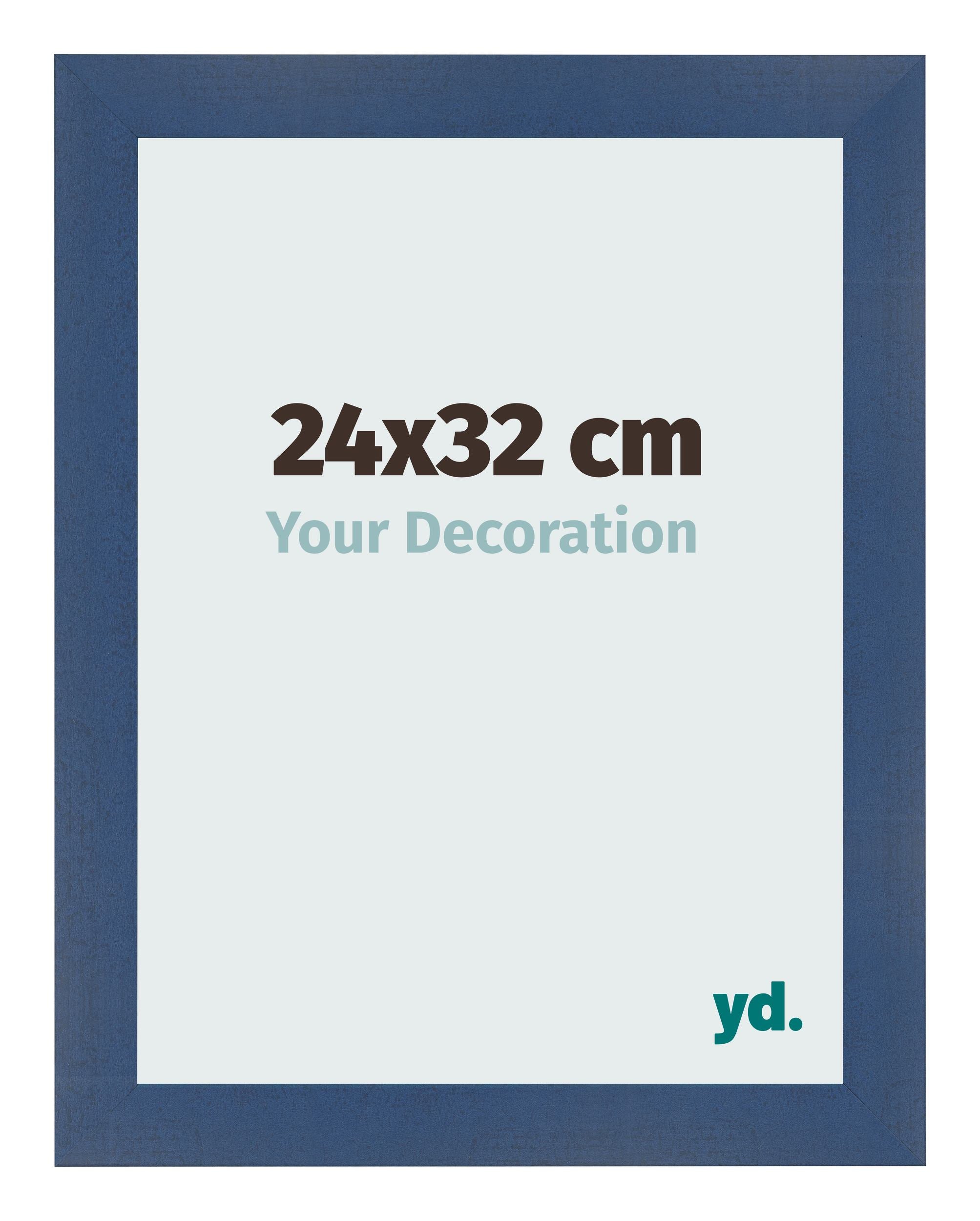 Photo Frame 24x32cm Dark Blue Swept MDF Pisa Front Size | Yourdecoration.com