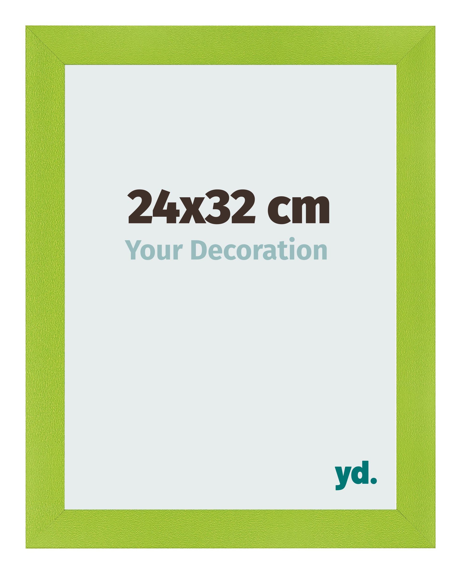 Photo Frame 24x32cm Green MDF Pisa Front Size | Yourdecoration.com
