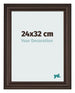 Photo Frame 24x32cm Oak Dark MDF Lazio Front Size | Yourdecoration.com
