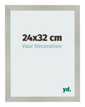 Photo Frame 24x32cm Silver Matte MDF Bologna Front Size | Yourdecoration.com