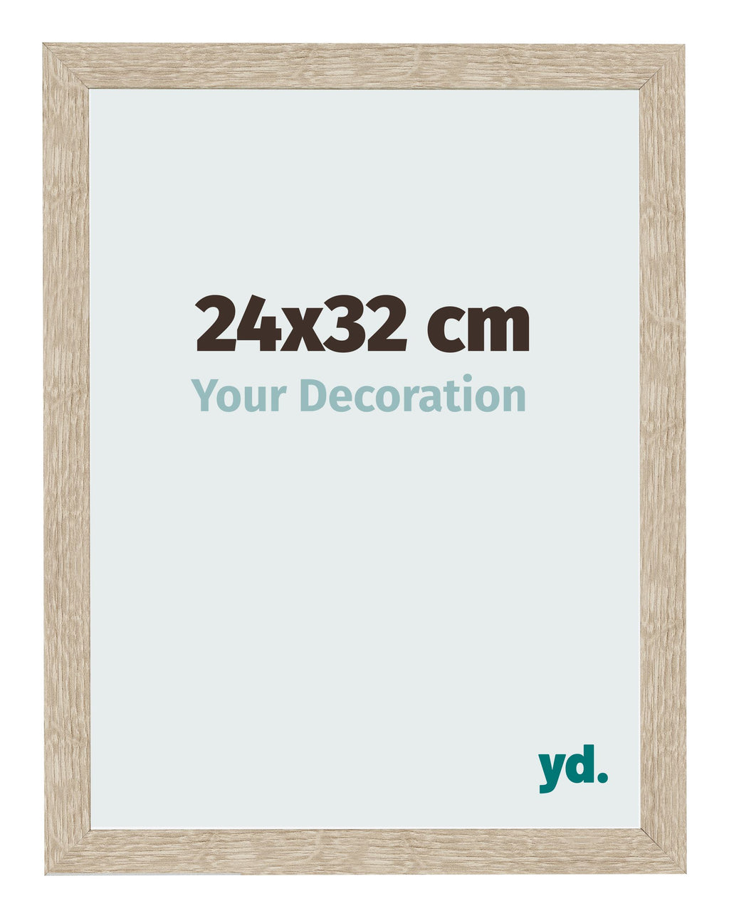 Photo Frame 24x32cm Sonoma Oak MDF Bologna Front Size | Yourdecoration.com
