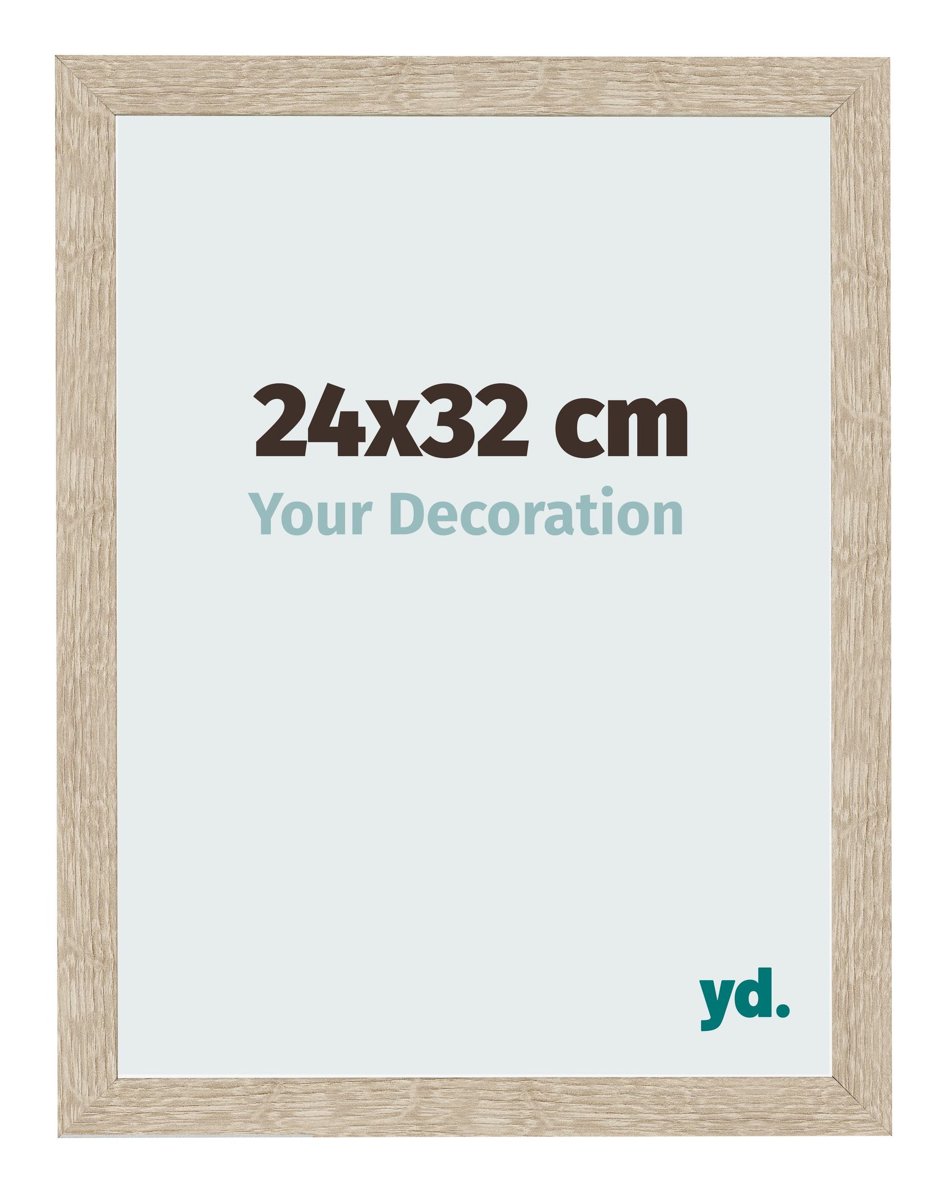 Photo Frame 24x32cm Sonoma Oak MDF Bologna Front Size | Yourdecoration.com