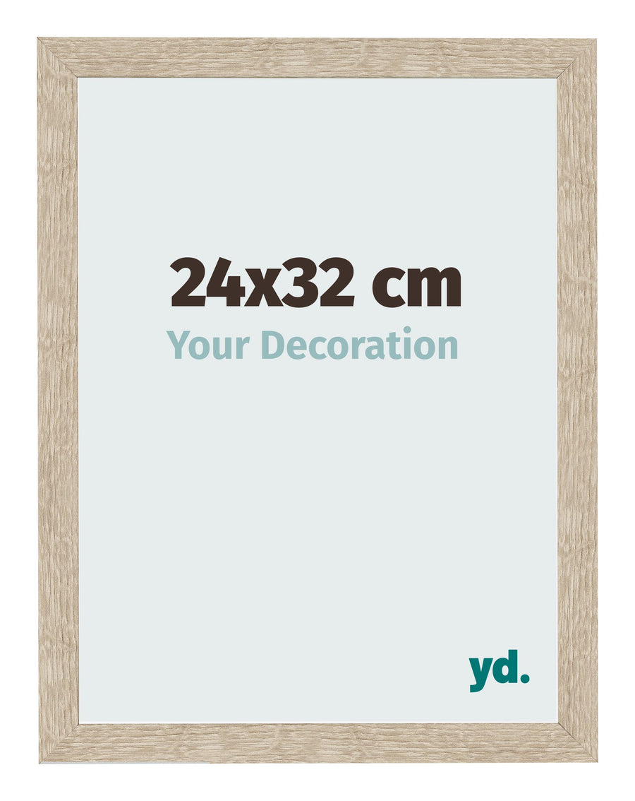 Photo Frame 24x32cm Sonoma Oak MDF Bologna Front Size | Yourdecoration.com