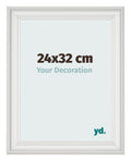 Photo Frame 24x32cm White Swept MDF Lazio Front Size | Yourdecoration.com