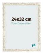 Photo Frame 24x32cm White Vintage MDF Bologna Front Size | Yourdecoration.com