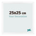 Photo Frame 25x25 cm White Matte MDF Bologna Front Size | Yourdecoration.com