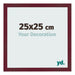 Photo Frame 25x25 cm Wine Red Swept MDF Bologna Front Size | Yourdecoration.com