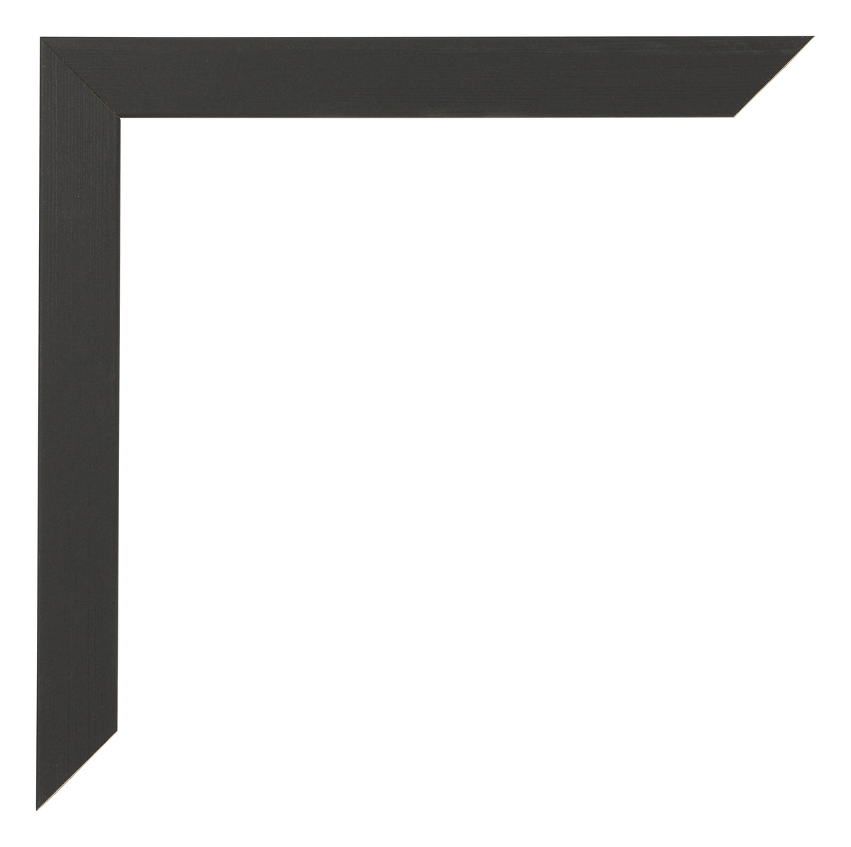 Photo Frame 25x25cm Black Woodgrain MDF Bologna Detail Corner | Yourdecoration.com