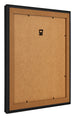 Photo Frame 25x25cm Black Woodgrain MDF Lazio Back Oblique | Yourdecoration.com