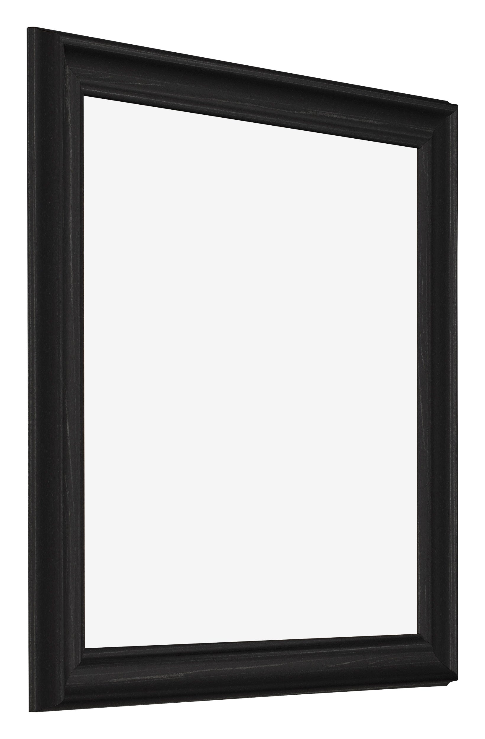 Photo Frame 25x25cm Black Woodgrain MDF Lazio Front Oblique | Yourdecoration.com