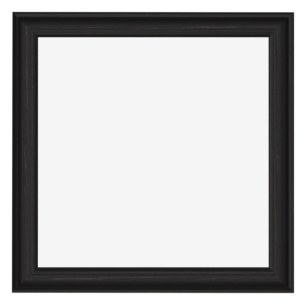 Photo Frame 25x25cm Black Woodgrain MDF Lazio Front | Yourdecoration.com