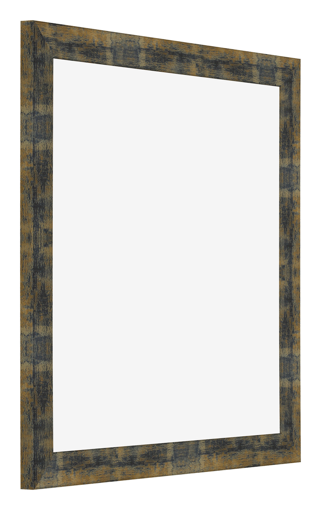 Photo Frame 25x25cm Blue Gold Melange MDF Pisa Front Oblique | Yourdecoration.com