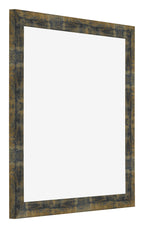 Photo Frame 25x25cm Blue Gold Melange MDF Pisa Front Oblique | Yourdecoration.com