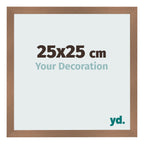 Photo Frame 25x25cm Copper Design MDF Bologna Front Size | Yourdecoration.com