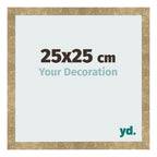 Photo Frame 25x25cm Gold Antique MDF Bologna Front Size | Yourdecoration.com