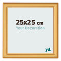 Photo Frame 25x25cm Gold Matte MDF Lazio Front Size | Yourdecoration.com